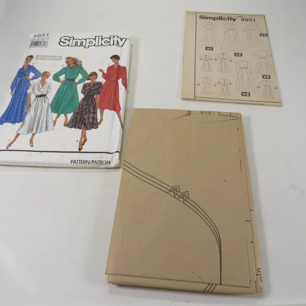 Simplicity 9951 clothing pattern Dress UNCUT 16-20